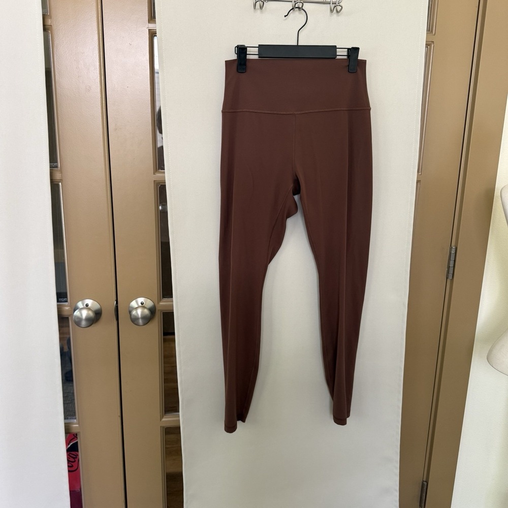 CRZ Yoga Womens XL Brown Athletic Work Out Gym‎ Running Leggings Pants